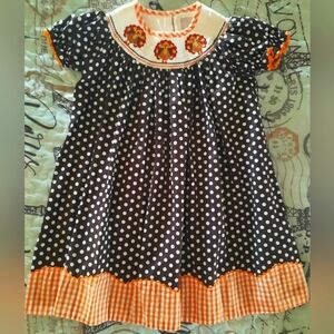 Lil Cactus Smocked Dress 2T